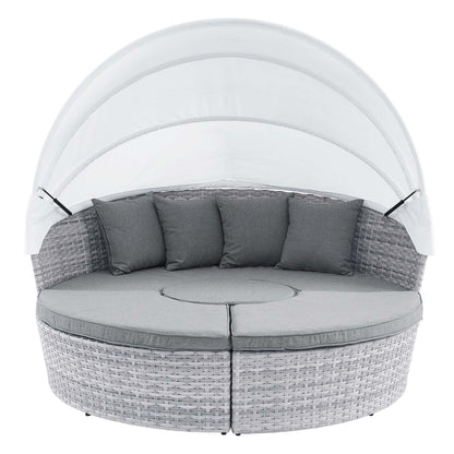 Modway - Scottsdale Canopy Outdoor Patio Daybed by Modway  Outdoor Furniture Sofa Sectionals Gray - EEI-4442-LGR-GRY
