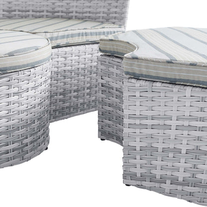 Modway Outlet Scottsdale Canopy Sunbrella? Outdoor Patio Daybed by Modway  Outdoor Furniture Furniture Light Gray Pebble - EEI-4443-LGR-PEB