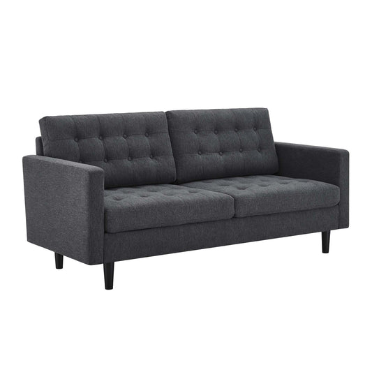 Modway Outlet Exalt Tufted Fabric Sofa by Modway  Living Room Furniture Charcoal - EEI-4445-CHA