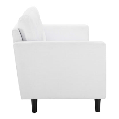 Modway Outlet Exalt Tufted Fabric Sofa by Modway  Living Room Furniture White - EEI-4445-WHI