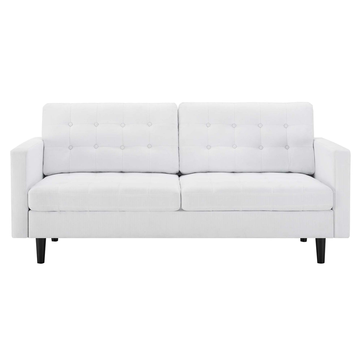 Modway Outlet Exalt Tufted Fabric Sofa by Modway  Living Room Furniture White - EEI-4445-WHI