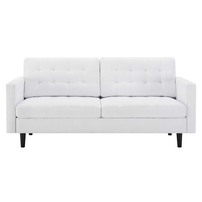 Modway Outlet Exalt Tufted Fabric Sofa by Modway  Living Room Furniture White - EEI-4445-WHI