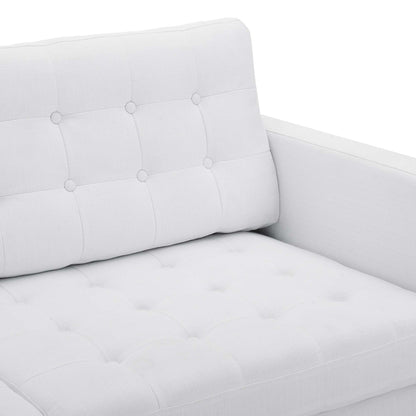 Modway Outlet Exalt Tufted Fabric Sofa by Modway  Living Room Furniture White - EEI-4445-WHI