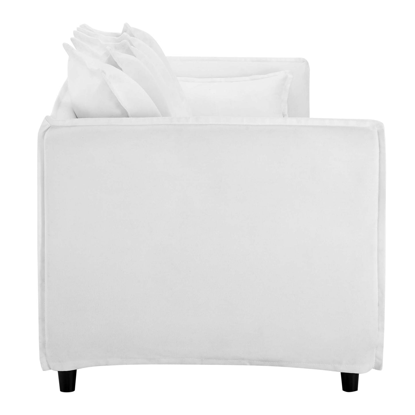 Modway Outlet Avalon Slipcover Fabric Sofa by Modway  Living Room Furniture White - EEI-4449-WHI