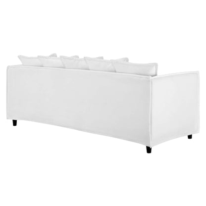 Modway Outlet Avalon Slipcover Fabric Sofa by Modway  Living Room Furniture White - EEI-4449-WHI