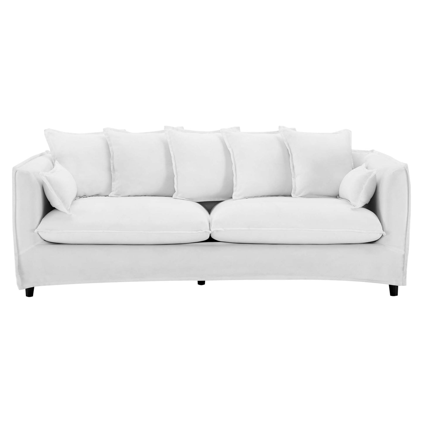 Modway Outlet Avalon Slipcover Fabric Sofa by Modway  Living Room Furniture White - EEI-4449-WHI