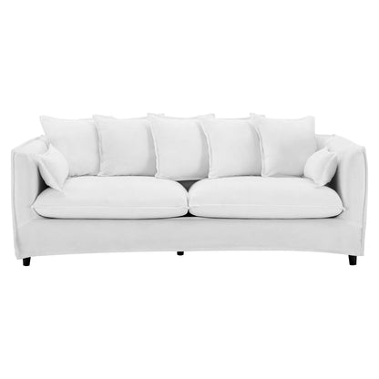Modway Outlet Avalon Slipcover Fabric Sofa by Modway  Living Room Furniture White - EEI-4449-WHI