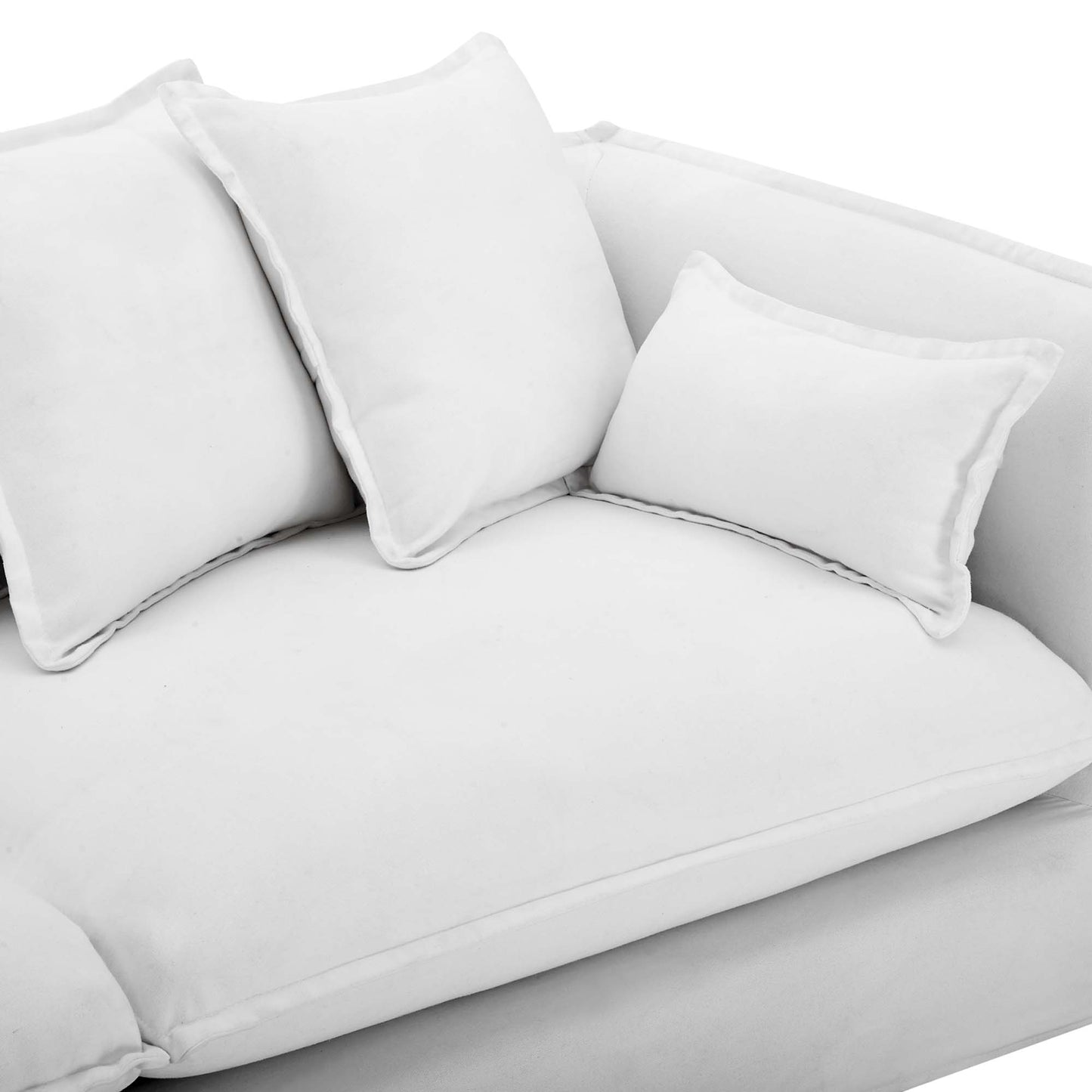 Modway Outlet Avalon Slipcover Fabric Sofa by Modway  Living Room Furniture White - EEI-4449-WHI