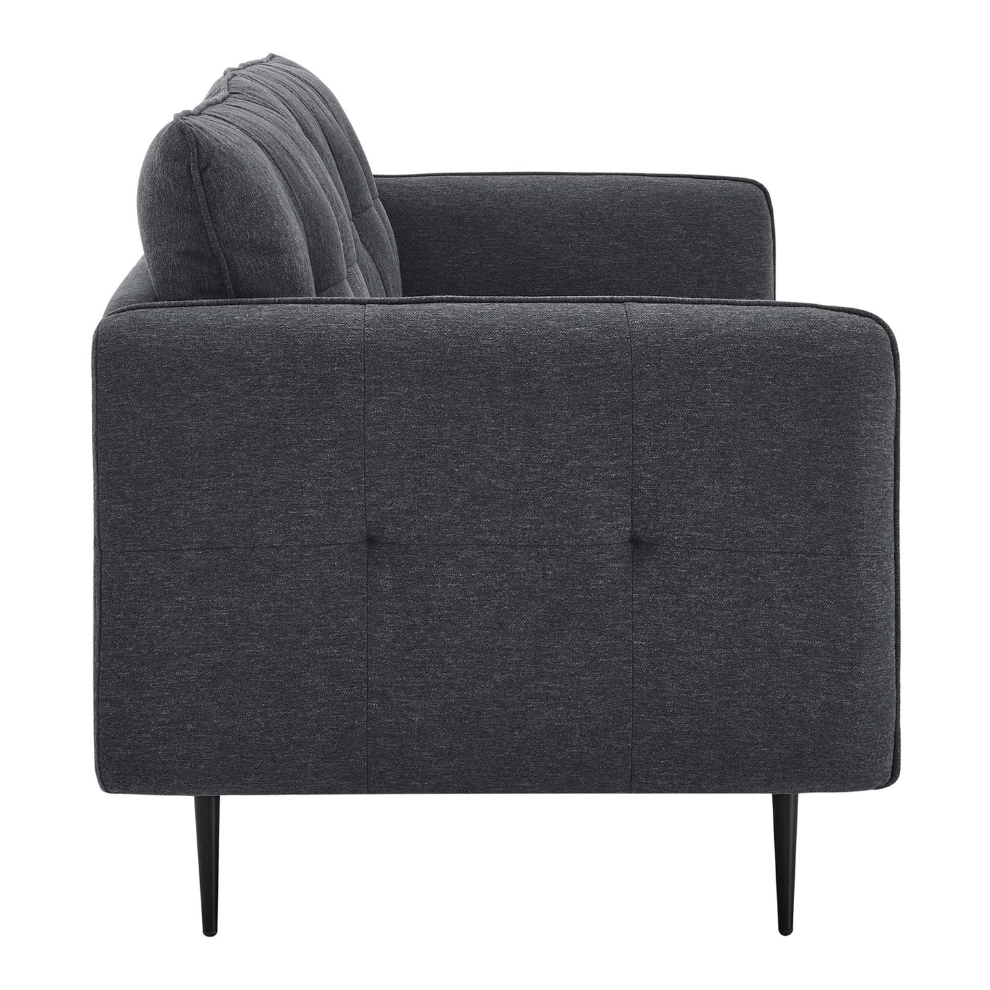 Modway Outlet Cameron Tufted Fabric Sofa by Modway  Living Room Furniture Charcoal - EEI-4451-CHA