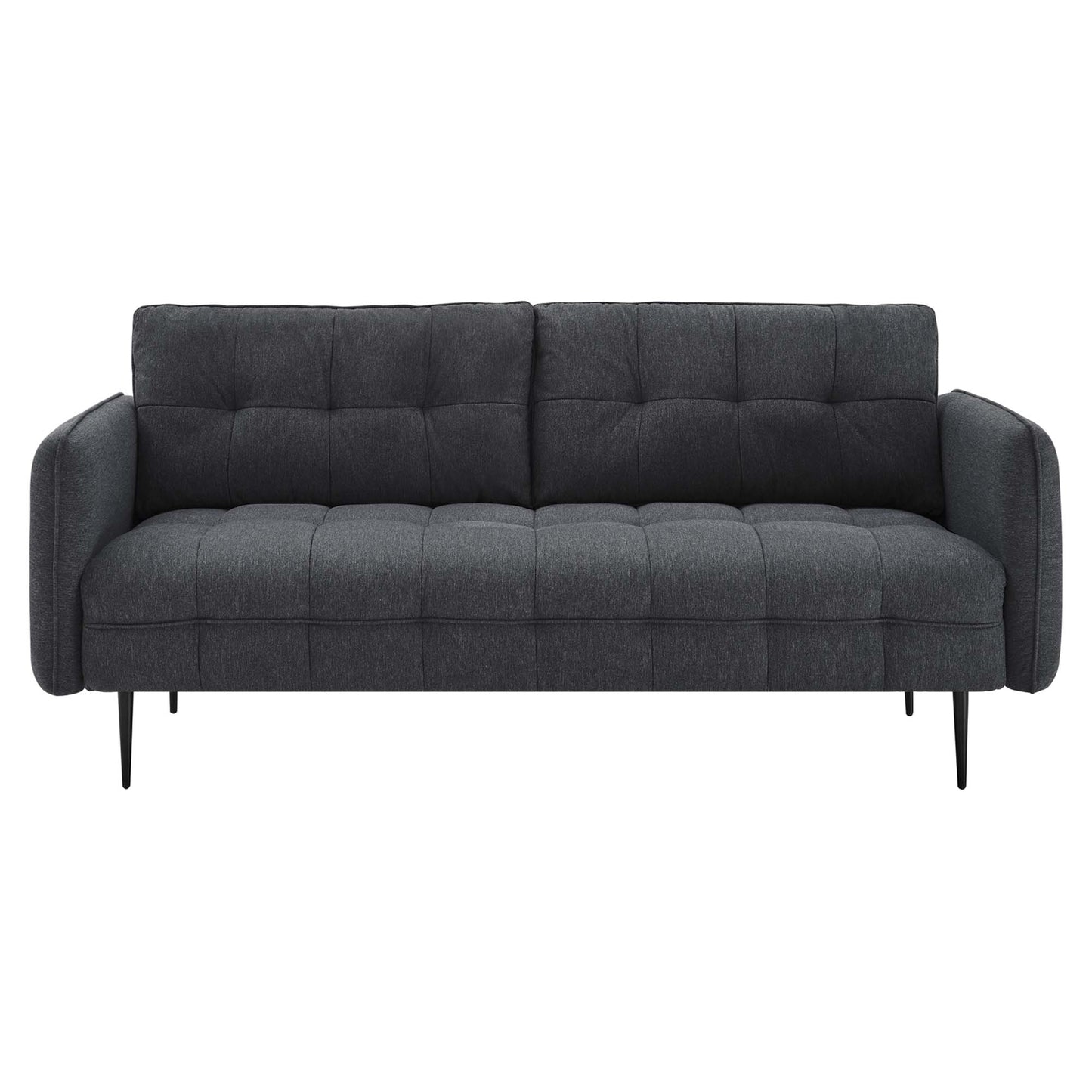 Modway Outlet Cameron Tufted Fabric Sofa by Modway  Living Room Furniture Charcoal - EEI-4451-CHA