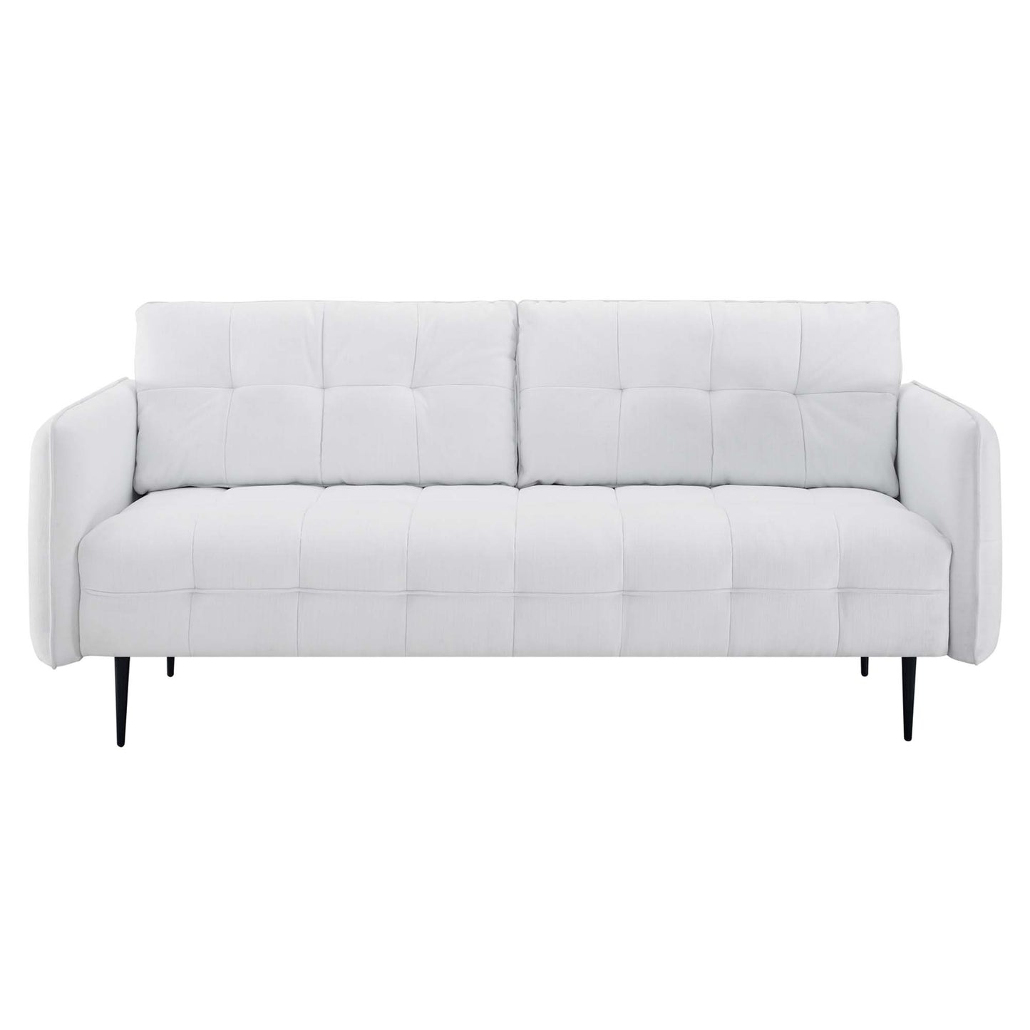 Modway Outlet Cameron Tufted Fabric Sofa by Modway  Living Room Furniture White - EEI-4451-WHI