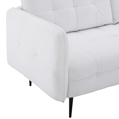 Modway Outlet Cameron Tufted Fabric Sofa by Modway  Living Room Furniture White - EEI-4451-WHI