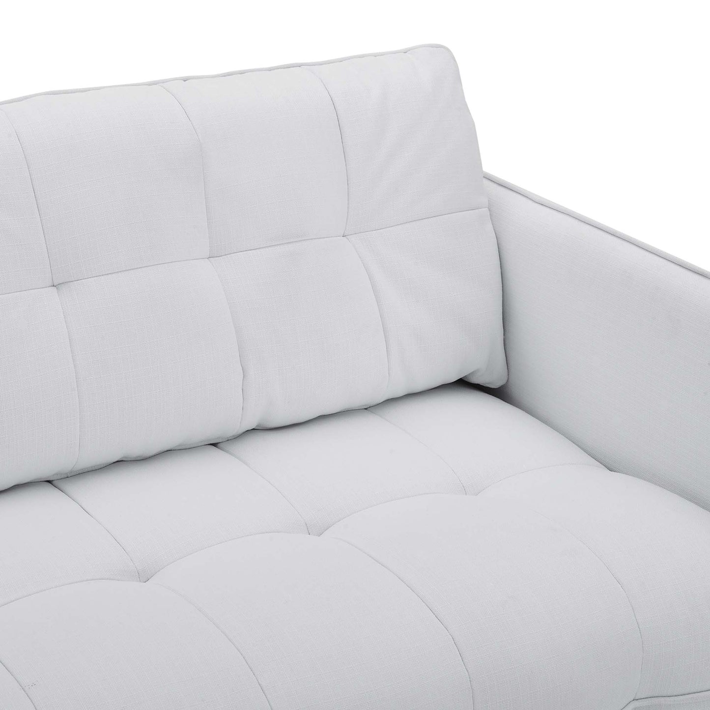 Modway Outlet Cameron Tufted Fabric Sofa by Modway  Living Room Furniture White - EEI-4451-WHI