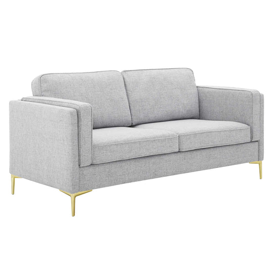 Modway Outlet Kaiya Fabric Sofa by Modway  Living Room Furniture Light Gray - EEI-4454-LGR
