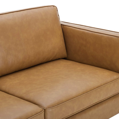 Modway Outlet Kaiya Vegan Leather Sofa by Modway  Living Room Furniture Tan - EEI-4455-TAN
