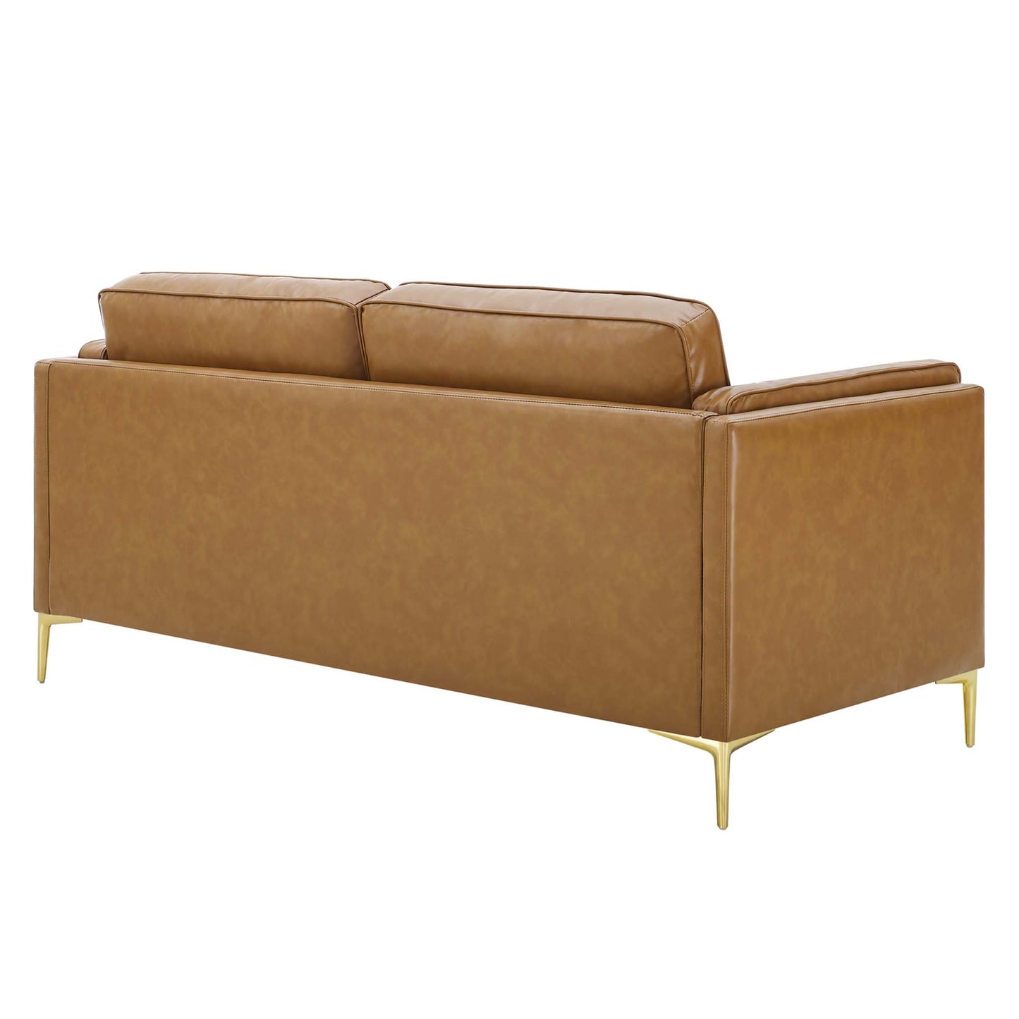 Modway Outlet Kaiya Vegan Leather Sofa by Modway  Living Room Furniture Tan - EEI-4455-TAN