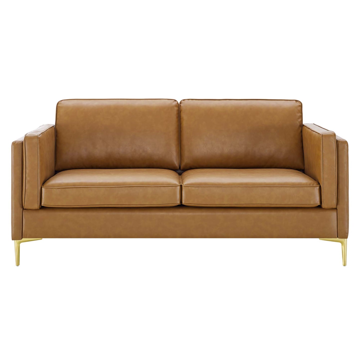 Modway Outlet Kaiya Vegan Leather Sofa by Modway  Living Room Furniture Tan - EEI-4455-TAN