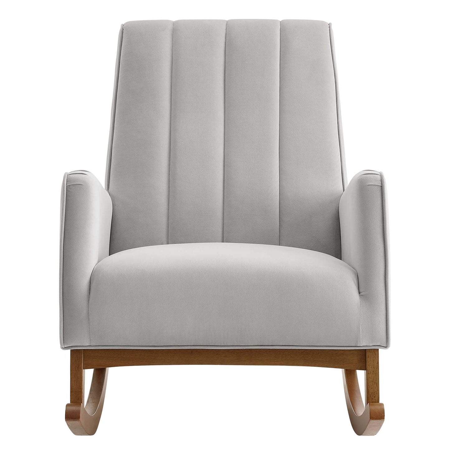 Modway Outlet Sway Performance Velvet Rocking Chair by Modway  Living Room Furniture Light Gray - EEI-4456-LGR