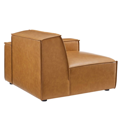Modway - Restore Right-Arm Vegan Leather Sectional Sofa Chair by Modway  Living Room Sofas and Armchairs Brown - EEI-4493-TAN