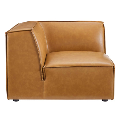 Modway - Restore Vegan Leather Sectional Sofa Corner Chair by Modway  Living Room Sofas and Armchairs Brown - EEI-4494-TAN