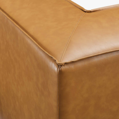 Modway - Restore Vegan Leather Sectional Sofa Corner Chair by Modway  Living Room Sofas and Armchairs Brown - EEI-4494-TAN