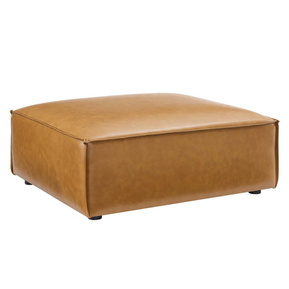 Modway - Restore Vegan Leather Ottoman by Modway  Living Room Sofas and Armchairs Brown - EEI-4496-TAN