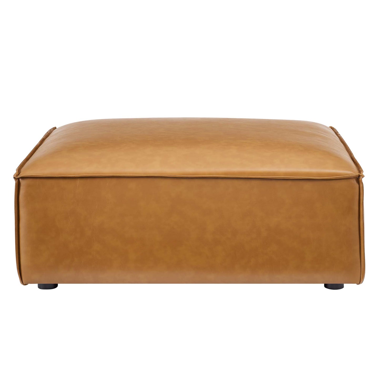 Modway - Restore Vegan Leather Ottoman by Modway  Living Room Sofas and Armchairs Brown - EEI-4496-TAN