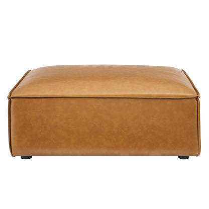 Modway - Restore Vegan Leather Ottoman by Modway  Living Room Sofas and Armchairs Brown - EEI-4496-TAN