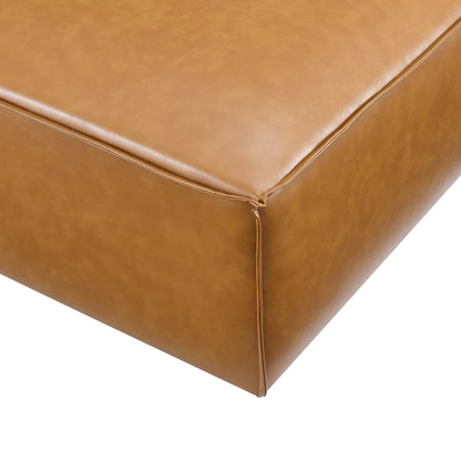 Modway - Restore Vegan Leather Ottoman by Modway  Living Room Sofas and Armchairs Brown - EEI-4496-TAN