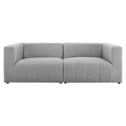 Modway Outlet Bartlett 2-Piece Upholstered Fabric Loveseat by Modway  Living Room Furniture Light Gray - EEI-4512-LGR