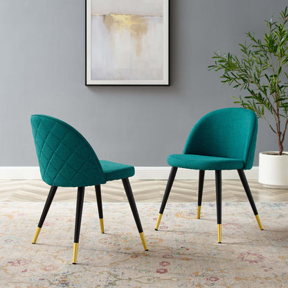 Modway Outlet Cordial Dining Chairs Set of 2 by Modway  Bar and Dining Furniture Teal - EEI-4524-TEA