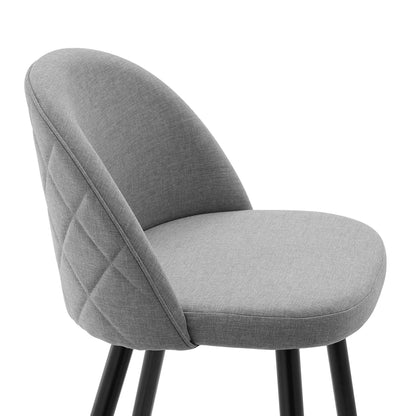 Modway Outlet Cordial Fabric Counter Stools Set of 2 by Modway  Bar and Dining Furniture Light Gray - EEI-4528-LGR