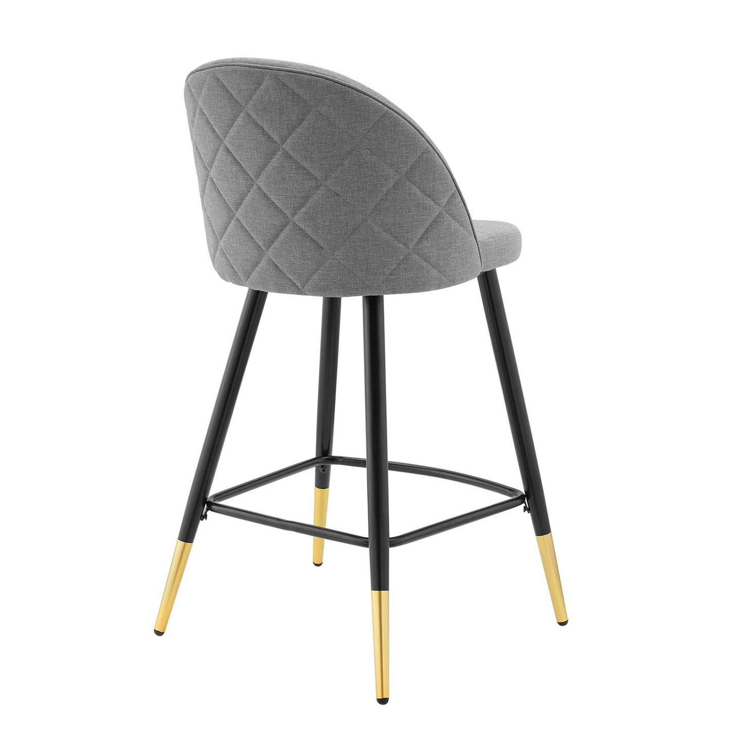 Modway Outlet Cordial Fabric Counter Stools Set of 2 by Modway  Bar and Dining Furniture Light Gray - EEI-4528-LGR