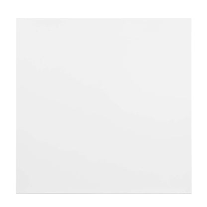White square dining table top with subtle shading, minimalist modern design.
