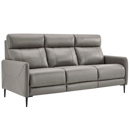 Modway Outlet Huxley Leather Sofa by Modway  Living Room Furniture Gray - EEI-4561-GRY
