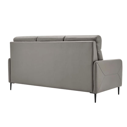 Modway Outlet Huxley Leather Sofa by Modway  Living Room Furniture Gray - EEI-4561-GRY
