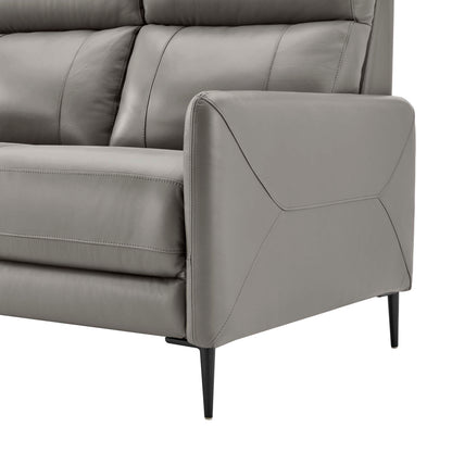 Modway Outlet Huxley Leather Sofa by Modway  Living Room Furniture Gray - EEI-4561-GRY