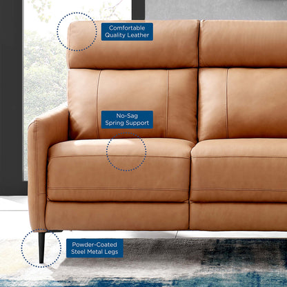Modway Outlet Huxley Leather Sofa by Modway  Living Room Furniture Tan - EEI-4561-TAN