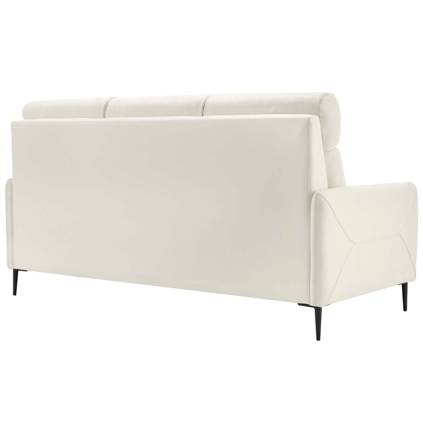 Modway Outlet Huxley Leather Sofa by Modway  Living Room Furniture White - EEI-4561-WHI