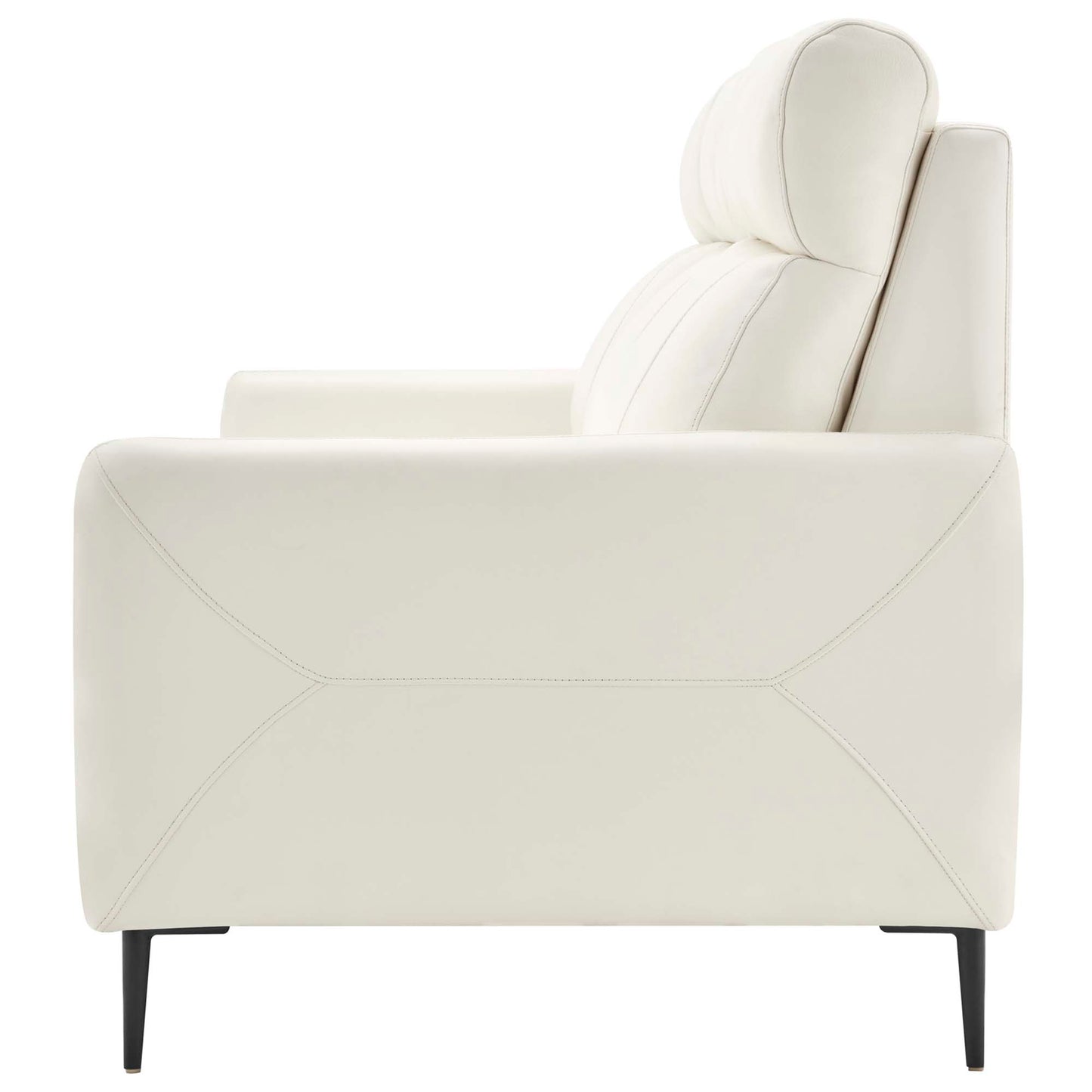 Modway Outlet Huxley Leather Sofa by Modway  Living Room Furniture White - EEI-4561-WHI