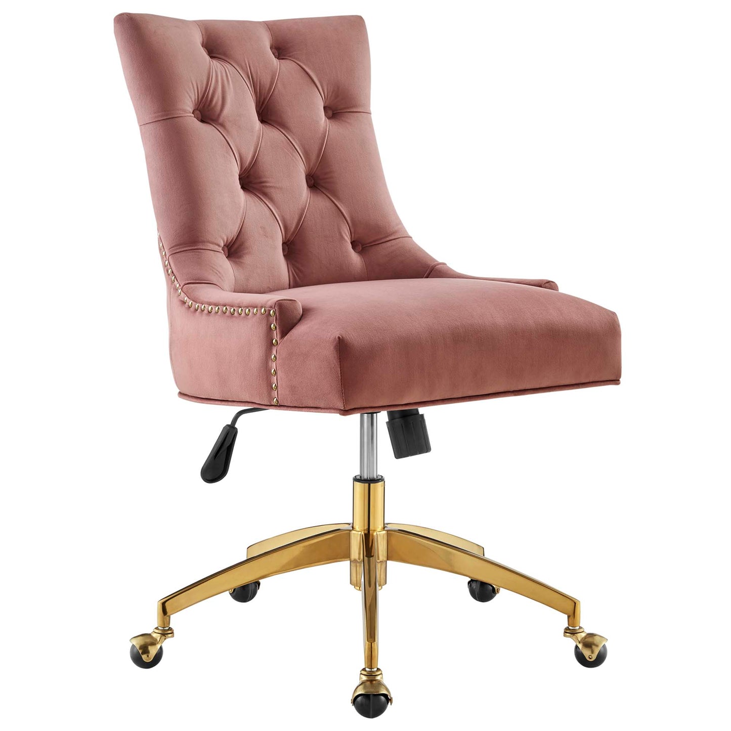 Modway Outlet Regent Tufted Performance Velvet Office Chair by Modway  Office Furniture Furniture Gold Dusty Rose - EEI-4571-GLD-DUS
