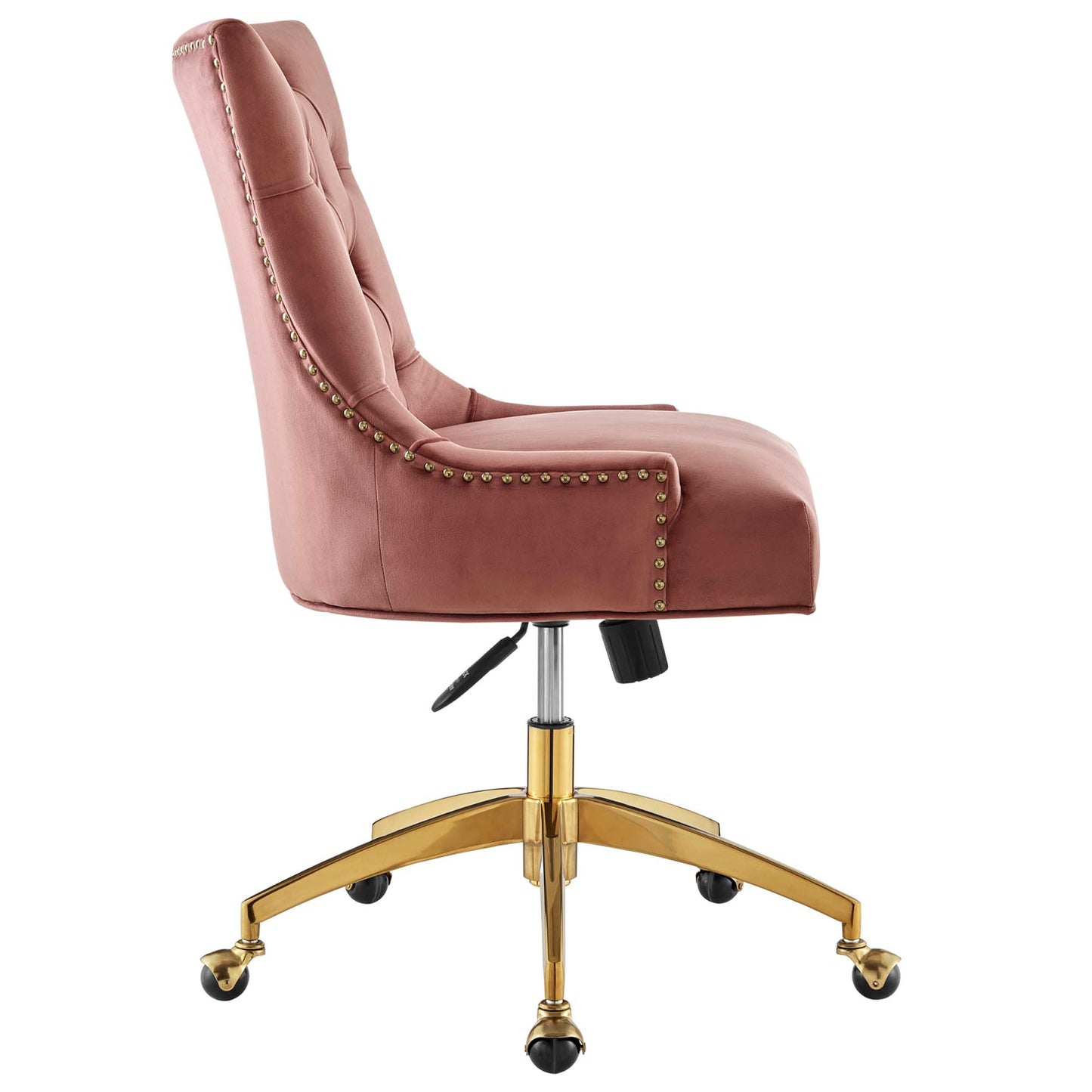 Modway Outlet Regent Tufted Performance Velvet Office Chair by Modway  Office Furniture Furniture Gold Dusty Rose - EEI-4571-GLD-DUS