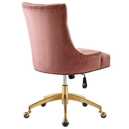 Modway Outlet Regent Tufted Performance Velvet Office Chair by Modway  Office Furniture Furniture Gold Dusty Rose - EEI-4571-GLD-DUS