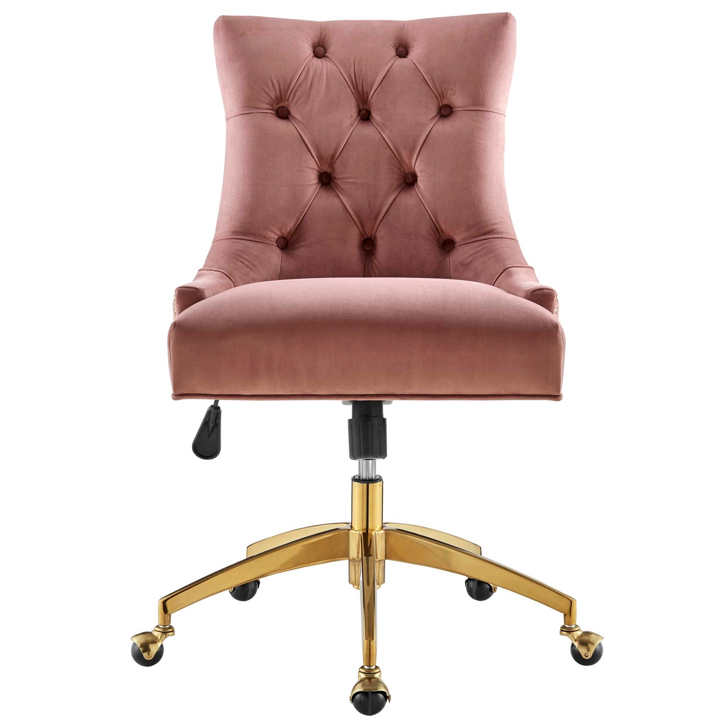 Modway Outlet Regent Tufted Performance Velvet Office Chair by Modway  Office Furniture Furniture Gold Dusty Rose - EEI-4571-GLD-DUS