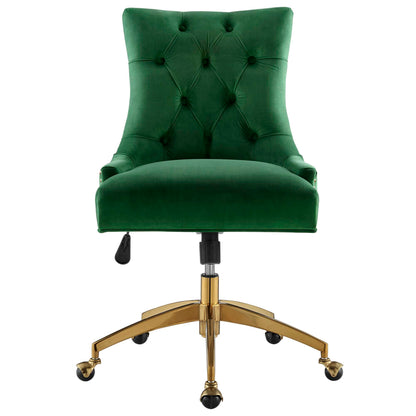 Modway Outlet Regent Tufted Performance Velvet Office Chair by Modway  Office Furniture Furniture Gold Emerald - EEI-4571-GLD-EME