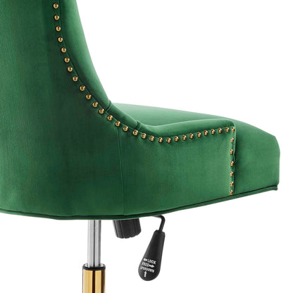Modway Outlet Regent Tufted Performance Velvet Office Chair by Modway  Office Furniture Furniture Gold Emerald - EEI-4571-GLD-EME