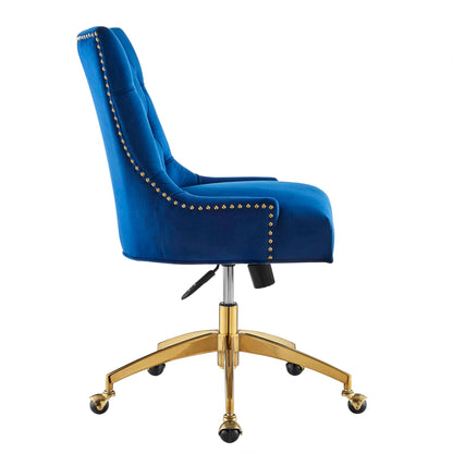 Modway Outlet Regent Tufted Performance Velvet Office Chair by Modway  Office Furniture Furniture Gold Navy - EEI-4571-GLD-NAV