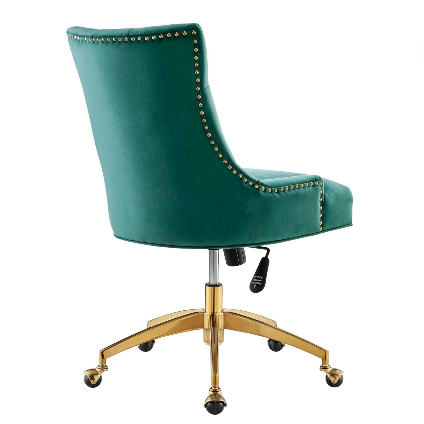 Modway Outlet Regent Tufted Performance Velvet Office Chair by Modway  Office Furniture Furniture Gold Teal - EEI-4571-GLD-TEA