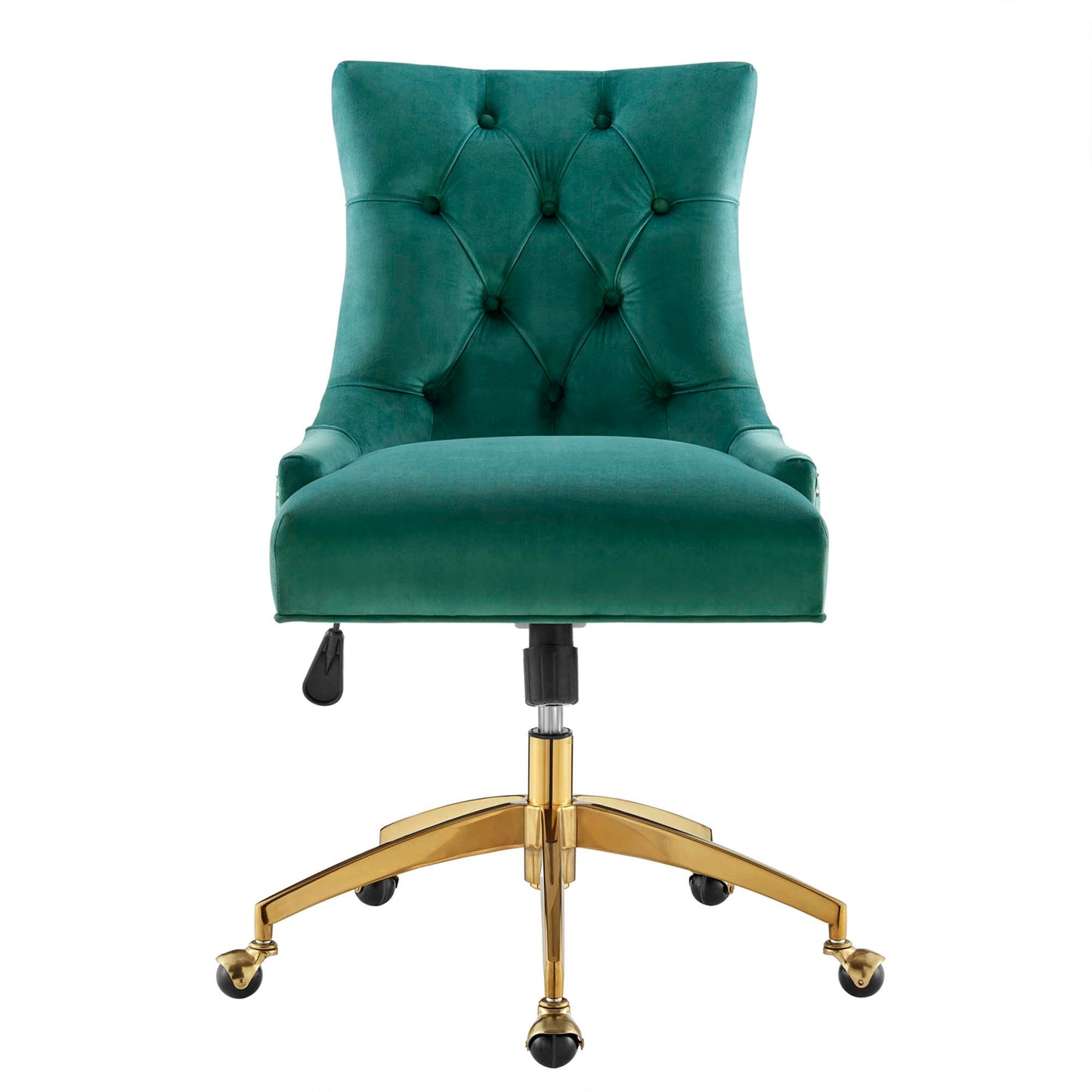 Modway Outlet Regent Tufted Performance Velvet Office Chair by Modway  Office Furniture Furniture Gold Teal - EEI-4571-GLD-TEA