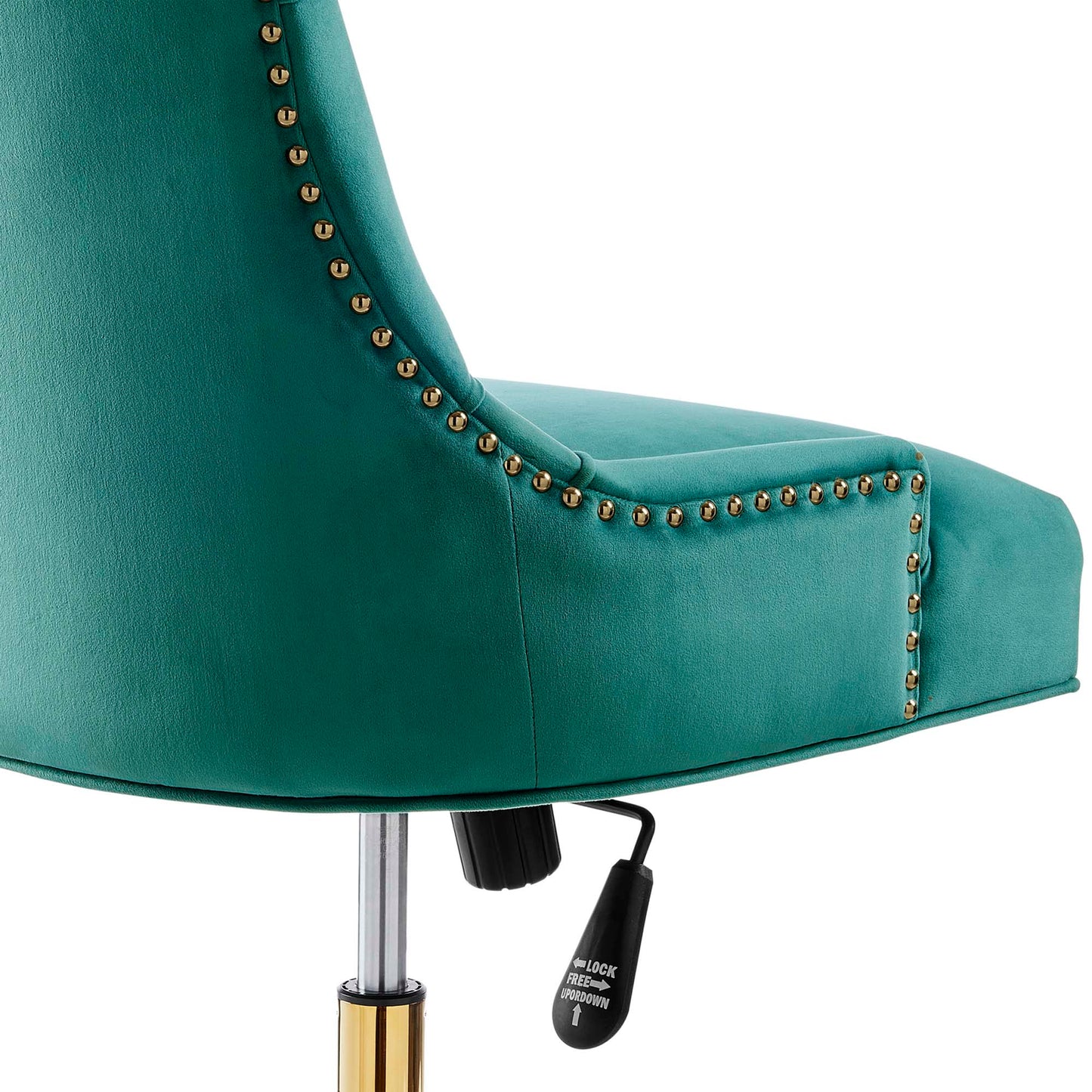 Modway Outlet Regent Tufted Performance Velvet Office Chair by Modway  Office Furniture Furniture Gold Teal - EEI-4571-GLD-TEA